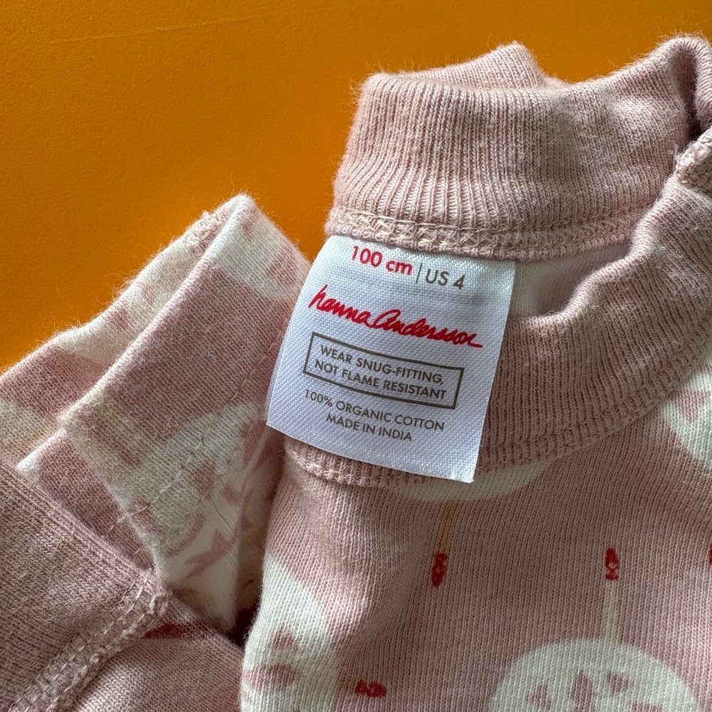 Hanna Andersson Pink Organic Cotton pajamas